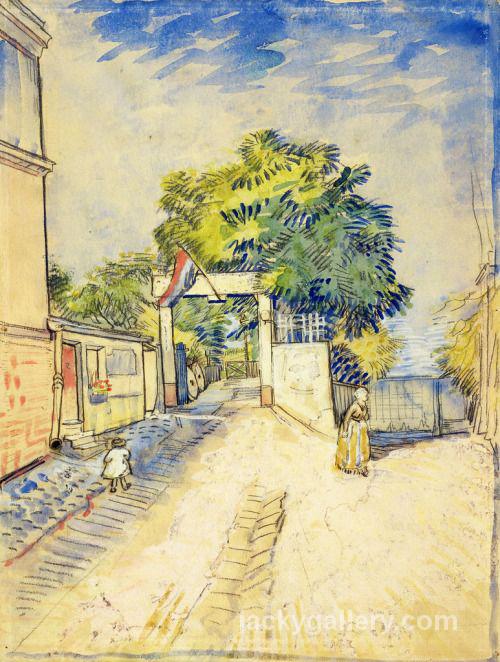 Entrance to the Moulin de la Galette, Van Gogh painting